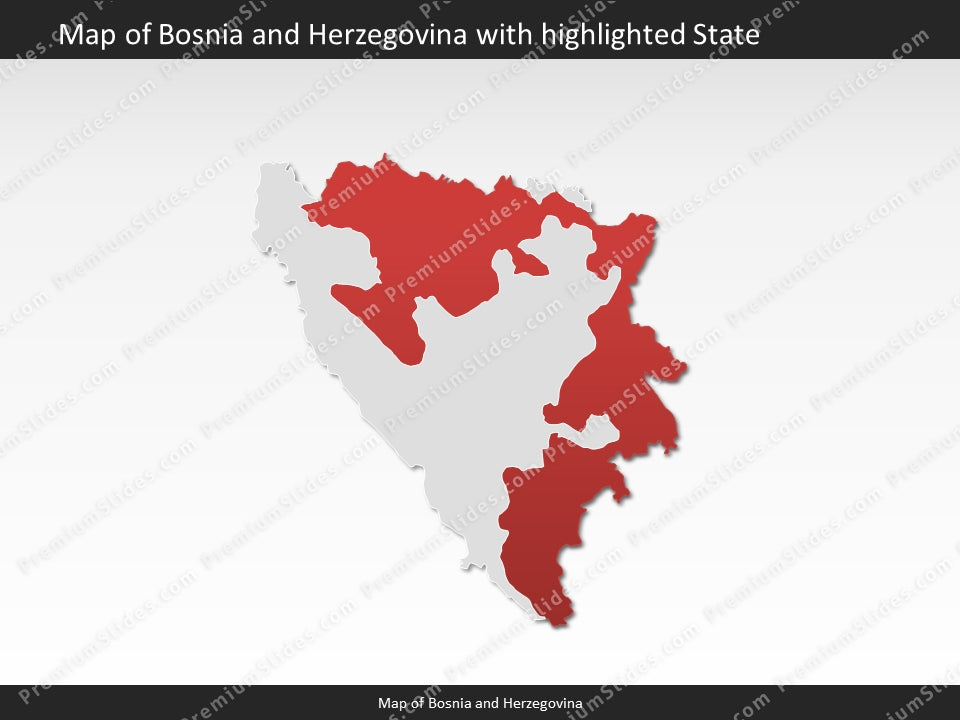 powerpoint map bosnia and herzegovina