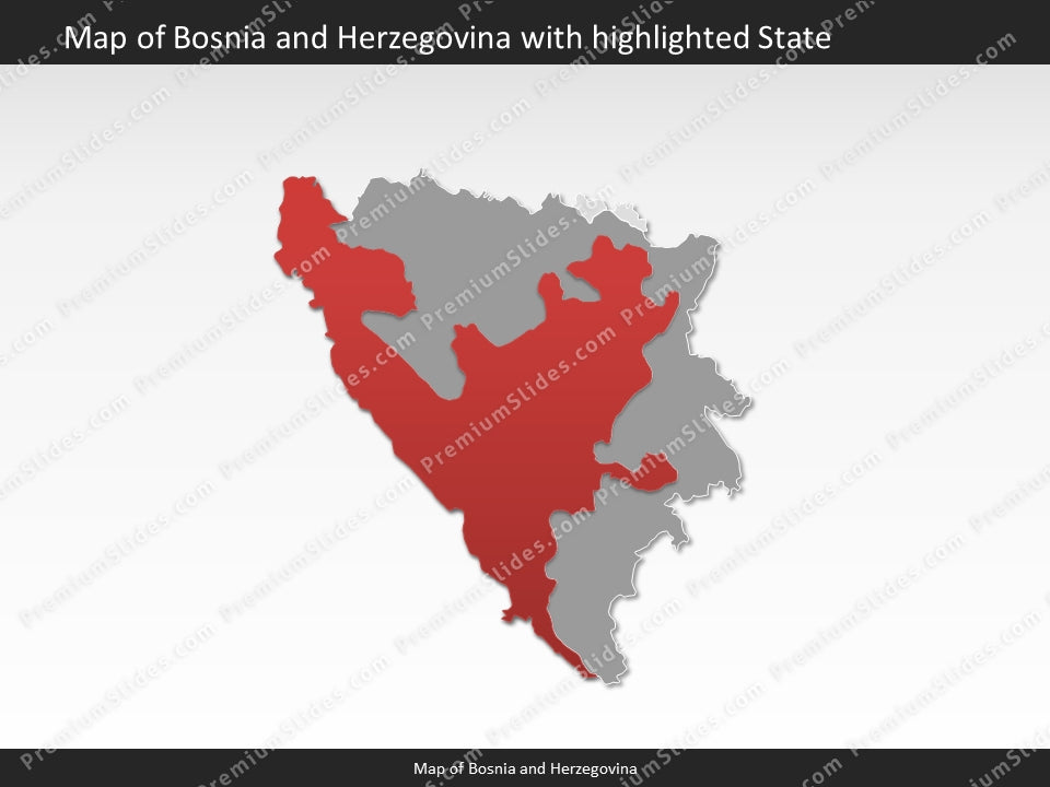 powerpoint map bosnia and herzegovina