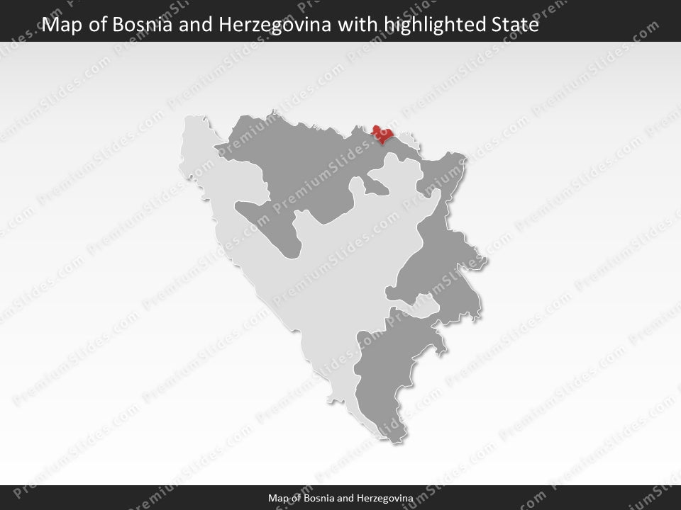 powerpoint map bosnia and herzegovina