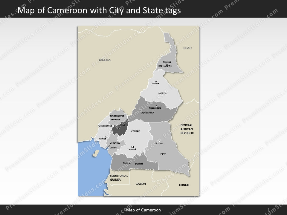powerpoint map cameroon