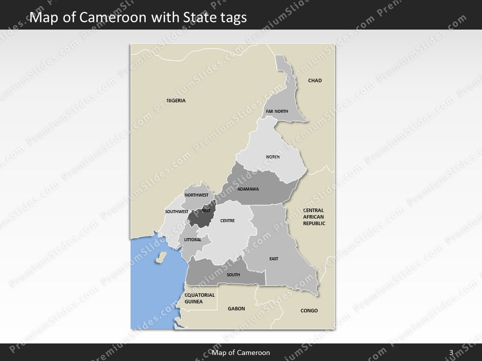 powerpoint map cameroon