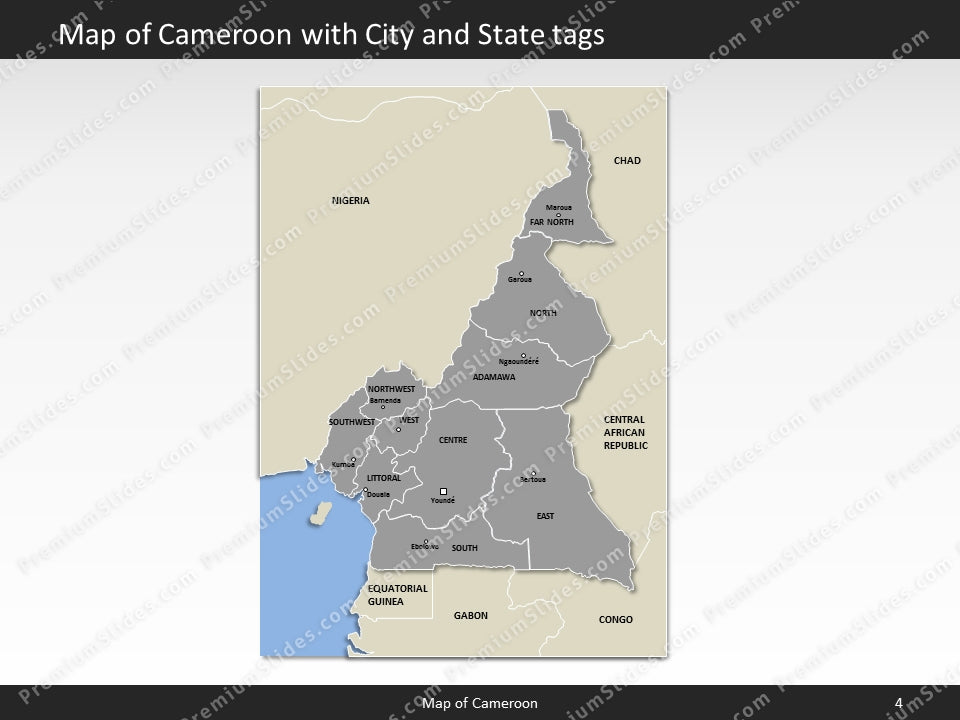 powerpoint map cameroon