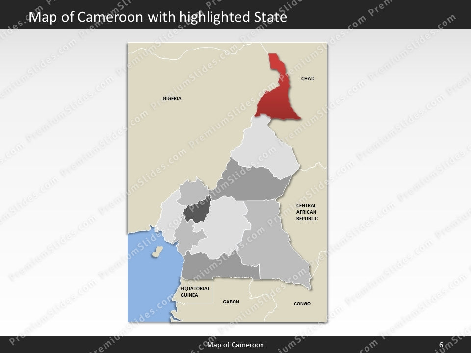 powerpoint map cameroon