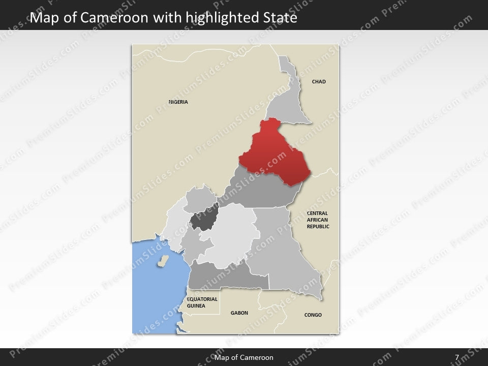 powerpoint map cameroon