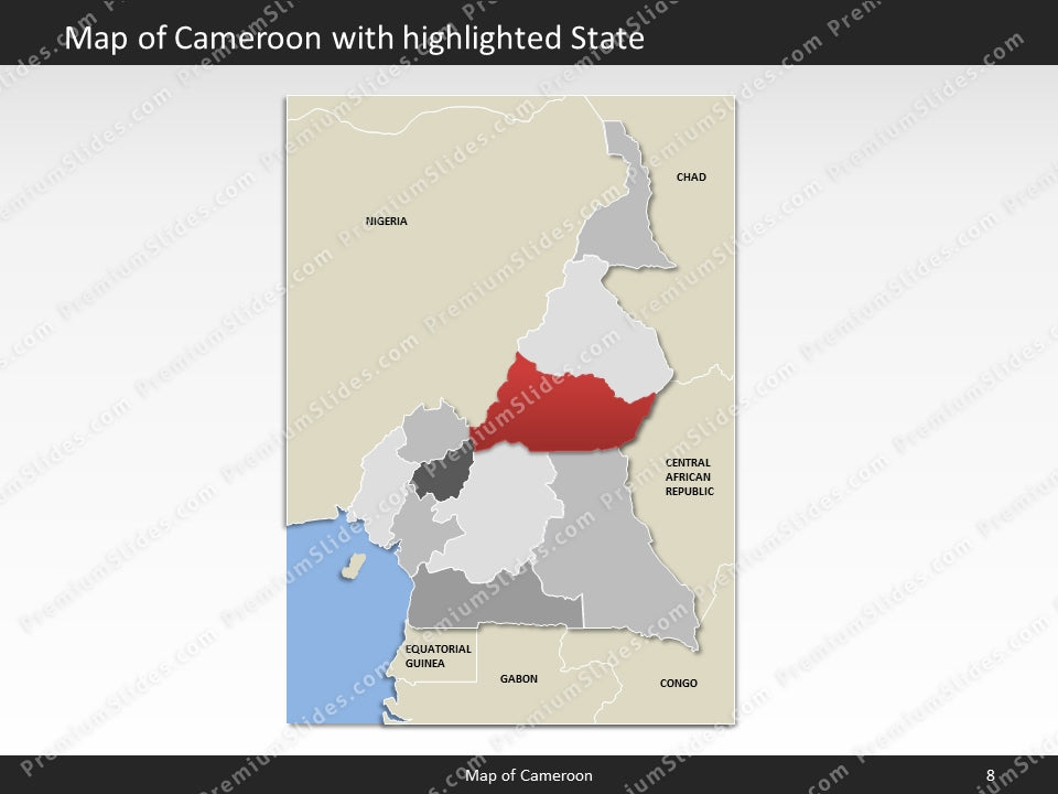 powerpoint map cameroon