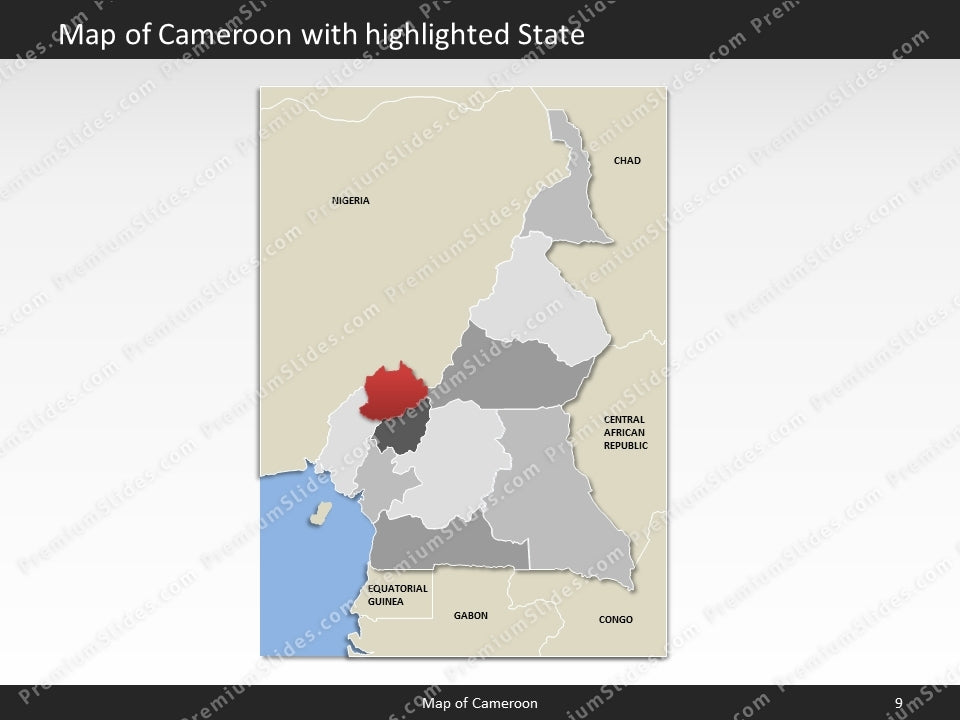 powerpoint map cameroon