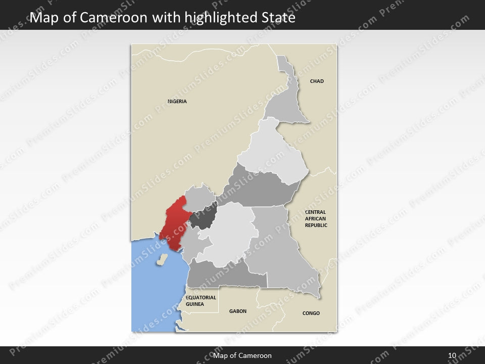 powerpoint map cameroon