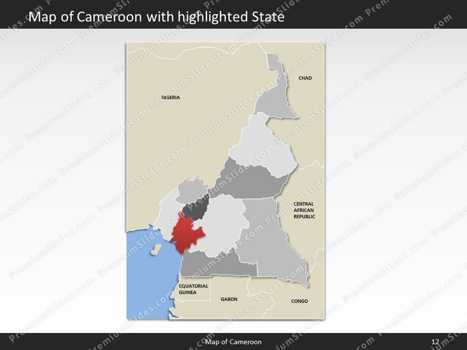 powerpoint map cameroon