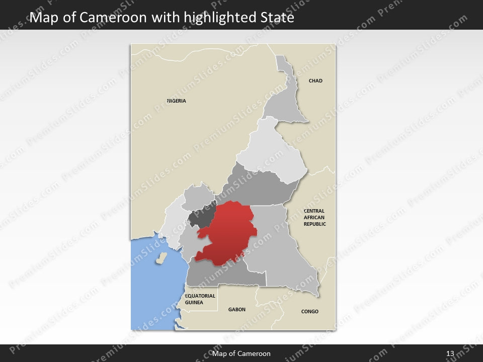 powerpoint map cameroon