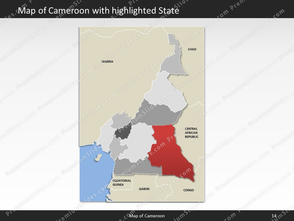 powerpoint map cameroon