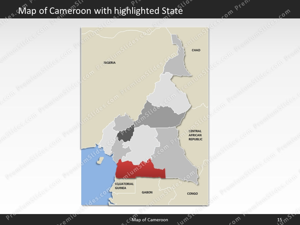 powerpoint map cameroon