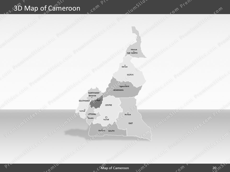 powerpoint map cameroon