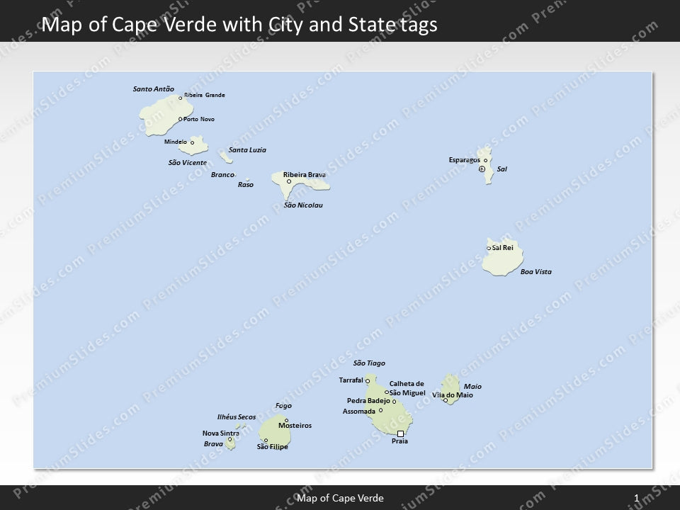 powerpoint map cape verde