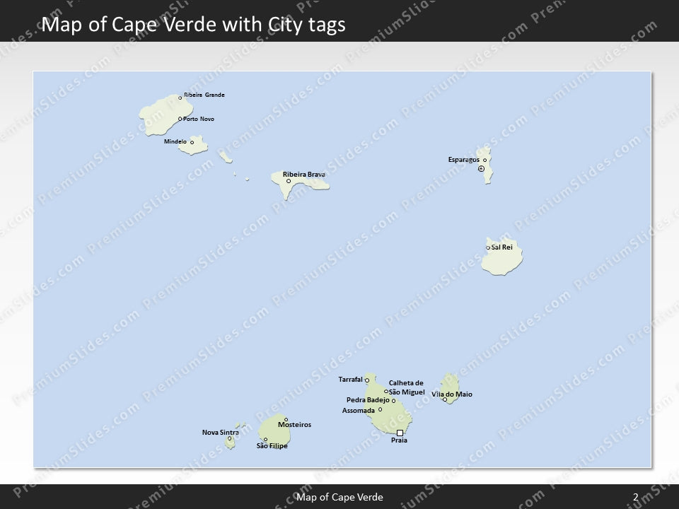 powerpoint map cape verde
