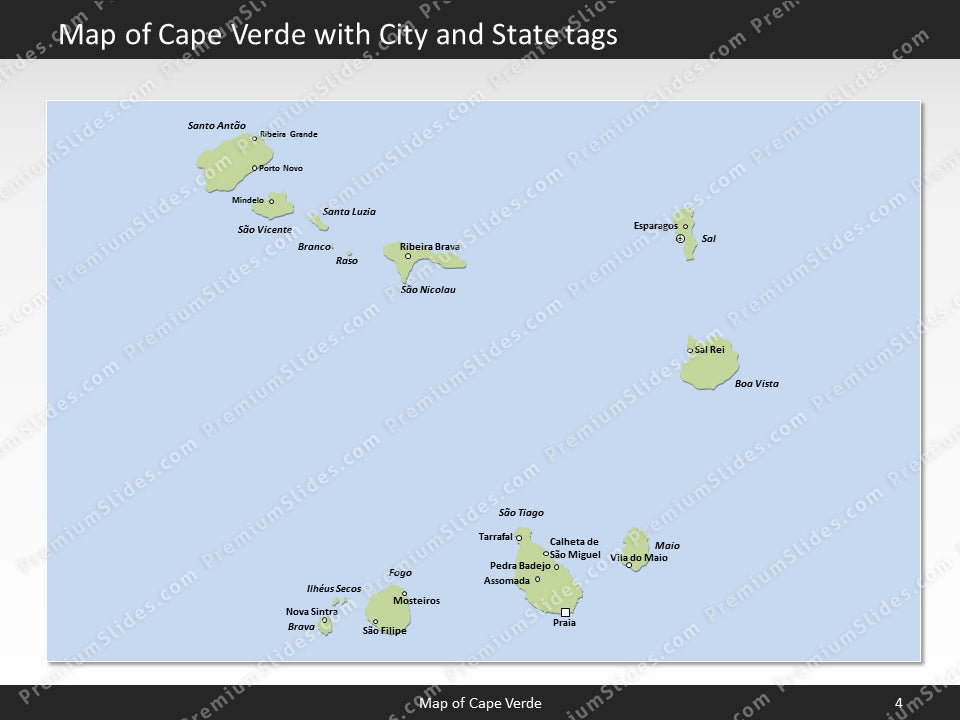 powerpoint map cape verde