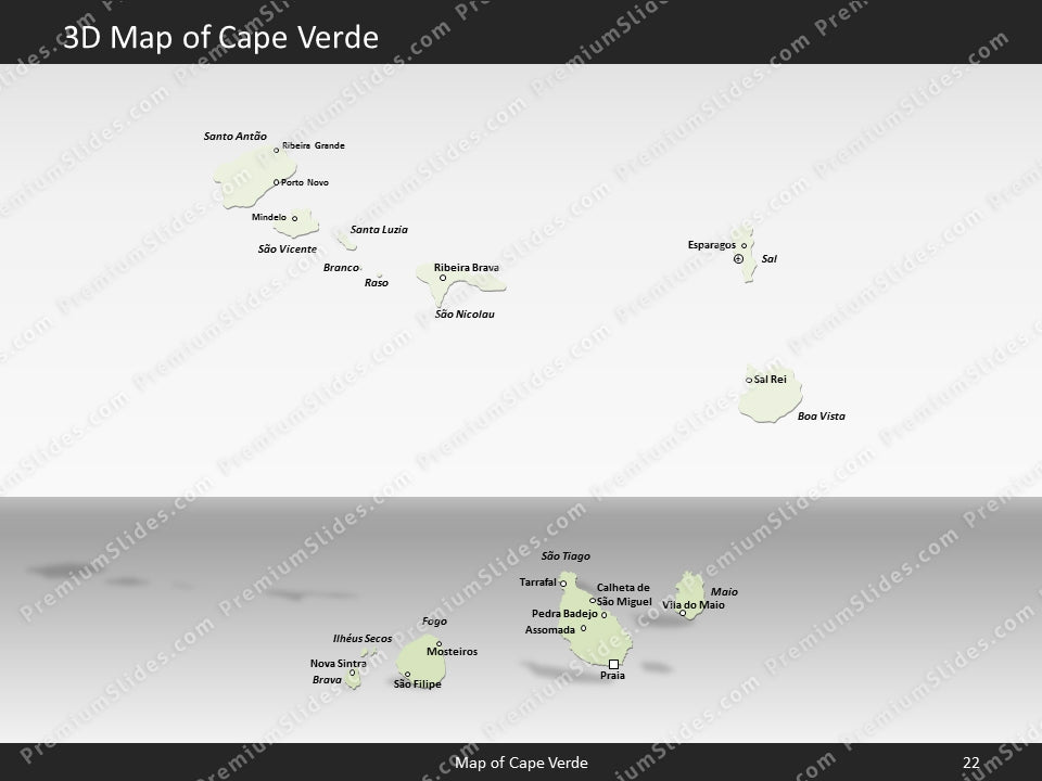 powerpoint map cape verde
