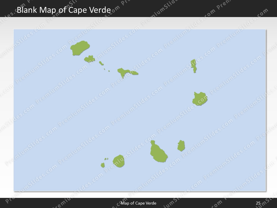 powerpoint map cape verde