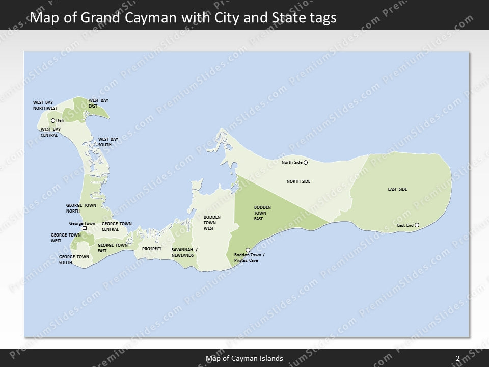 powerpoint map cayman islands