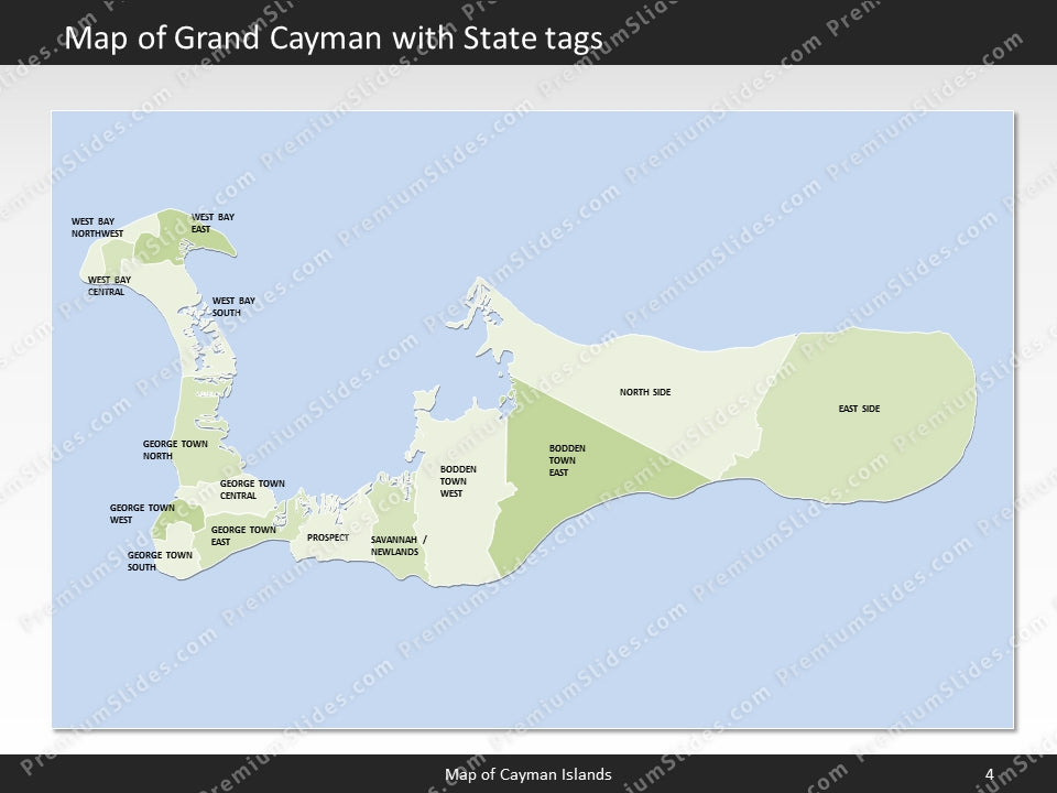 powerpoint map cayman islands