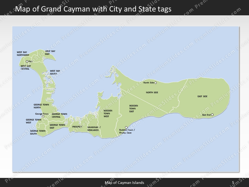 powerpoint map cayman islands