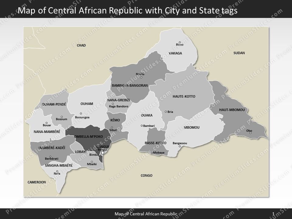 powerpoint map central african republic