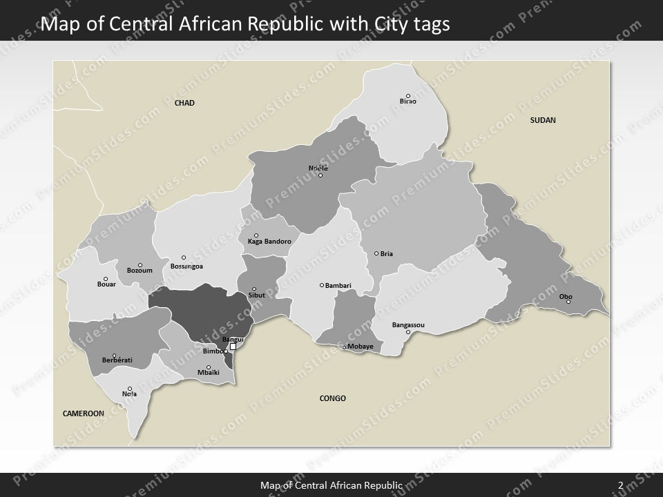 powerpoint map central african republic