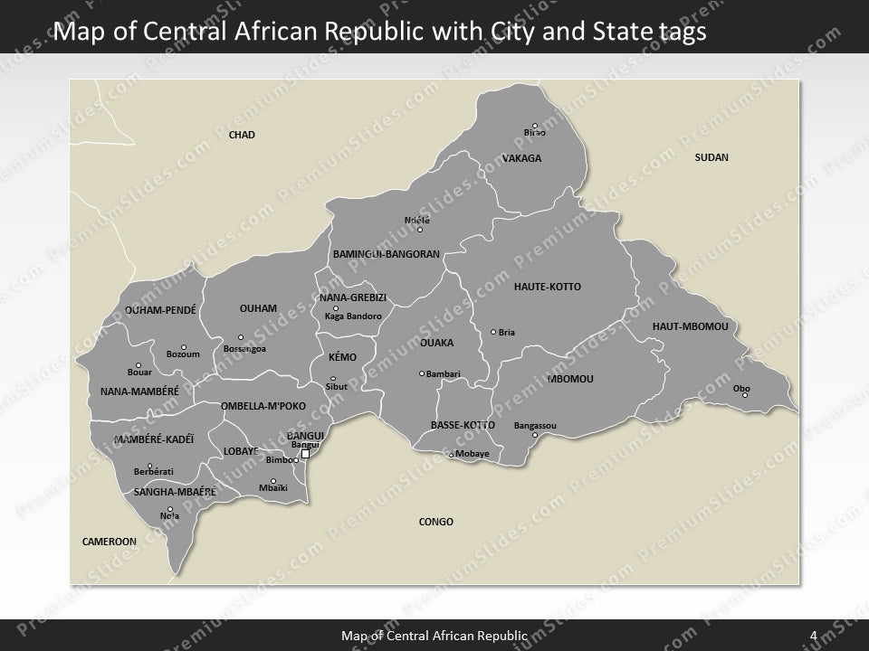 powerpoint map central african republic