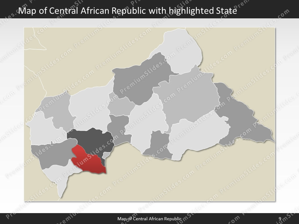 powerpoint map central african republic