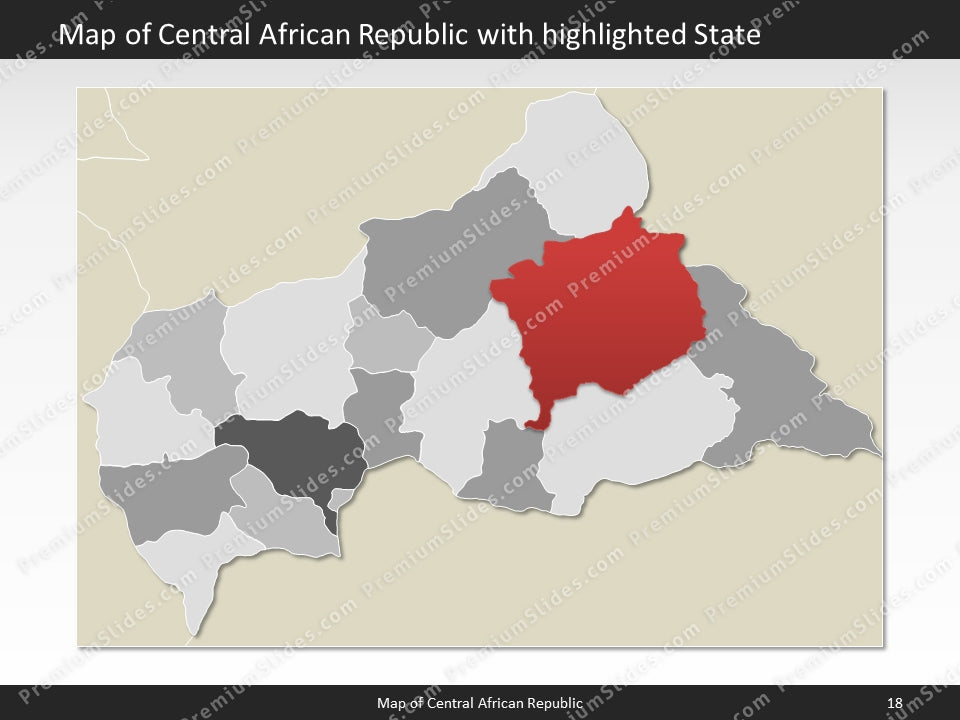 powerpoint map central african republic
