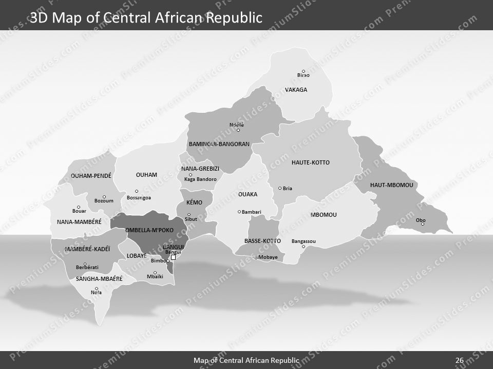 powerpoint map central african republic