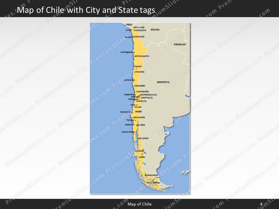 powerpoint map chile