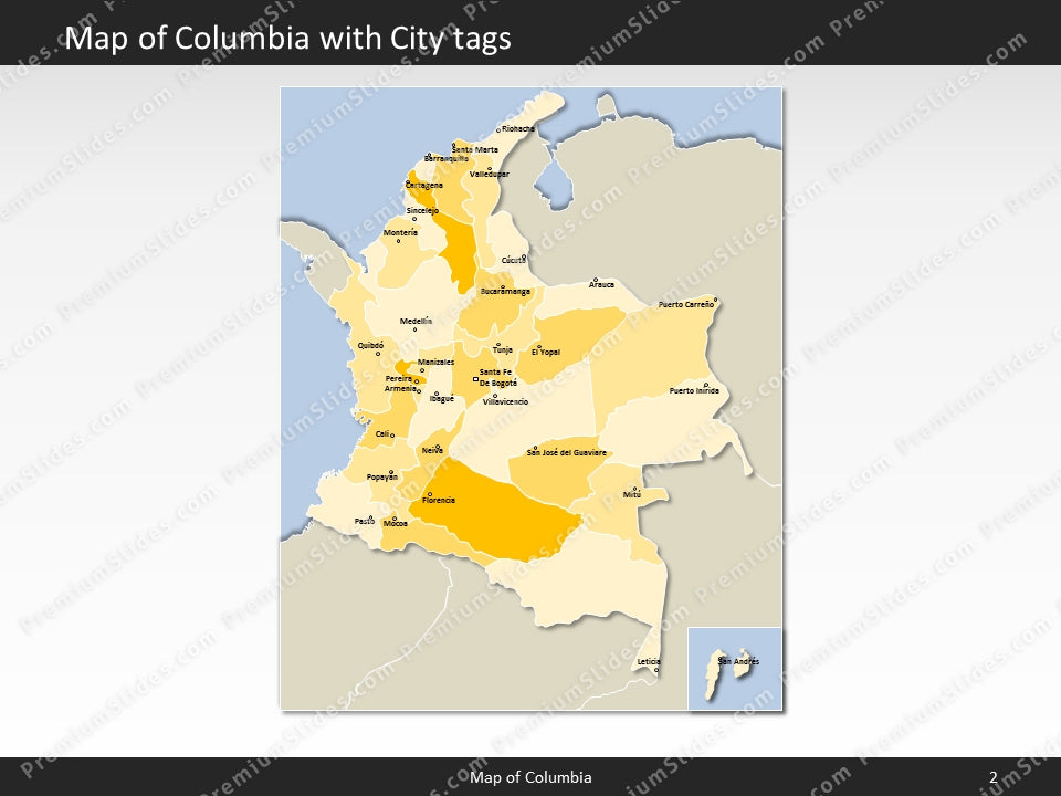 powerpoint map columbia