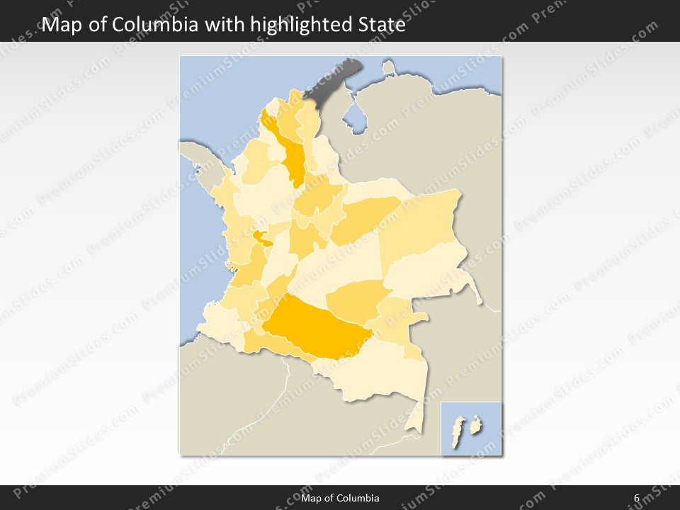 powerpoint map columbia