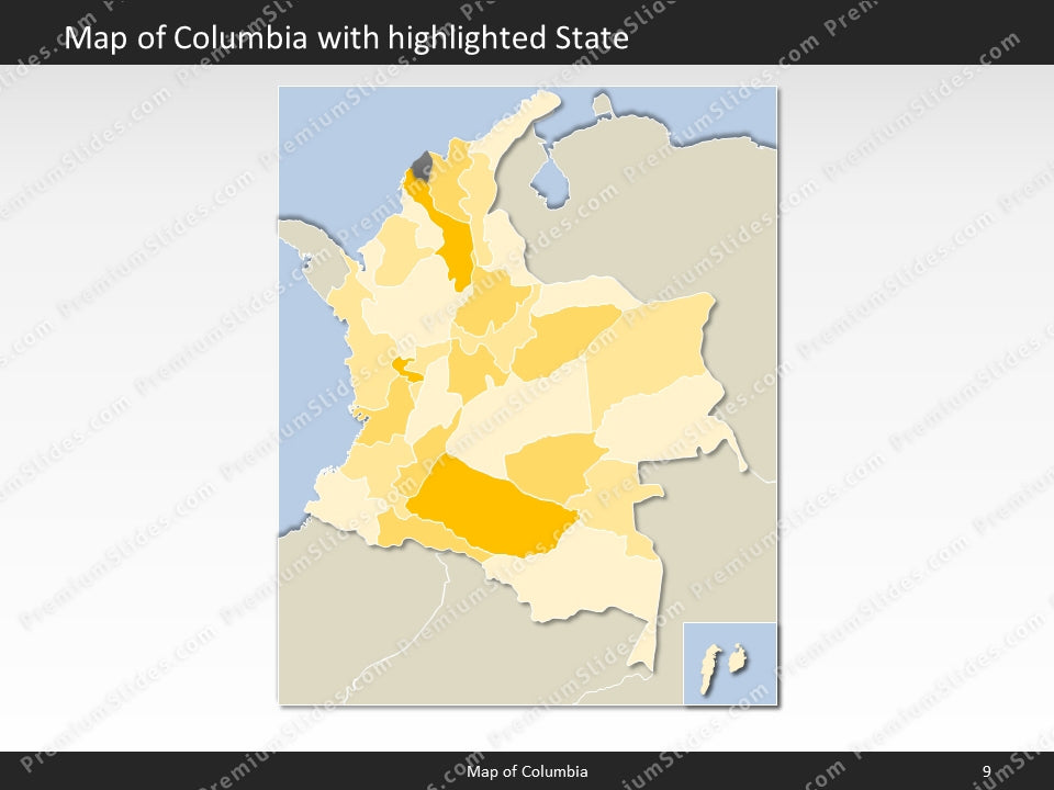 powerpoint map columbia