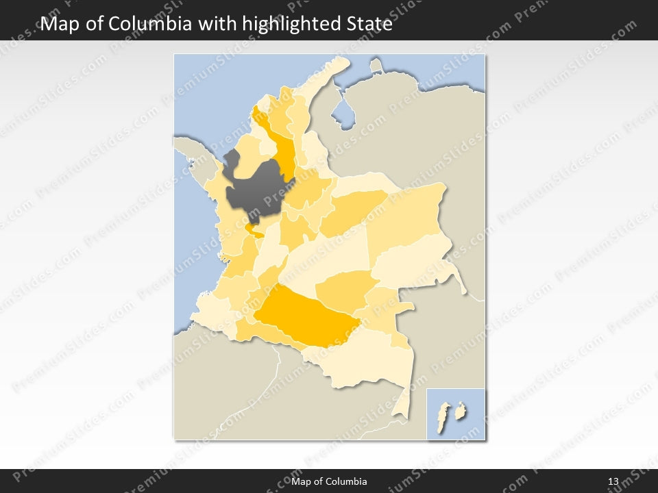 powerpoint map columbia