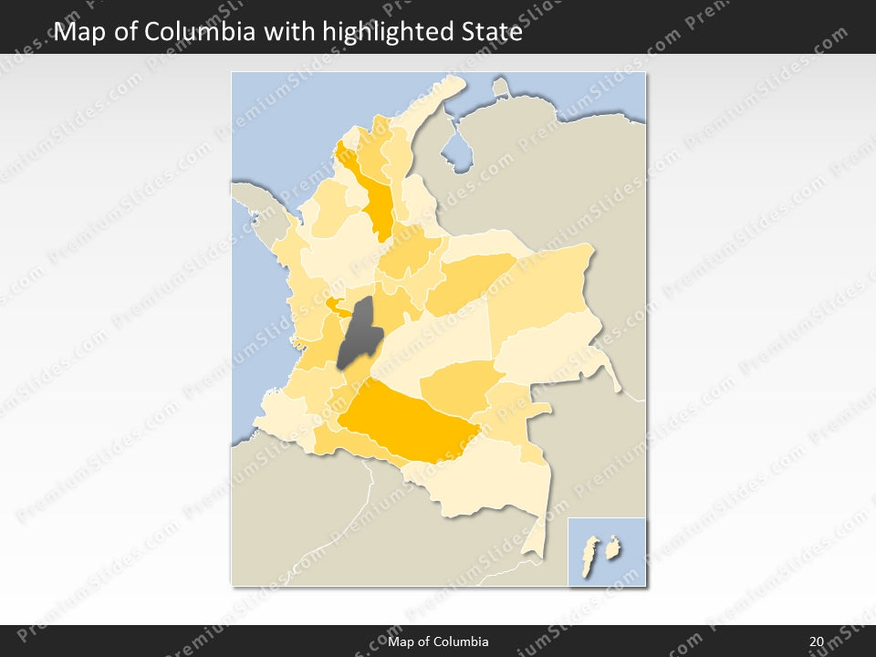 powerpoint map columbia