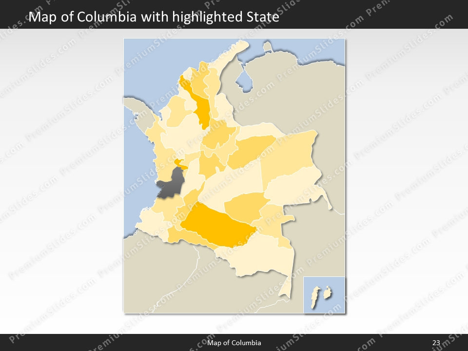 powerpoint map columbia