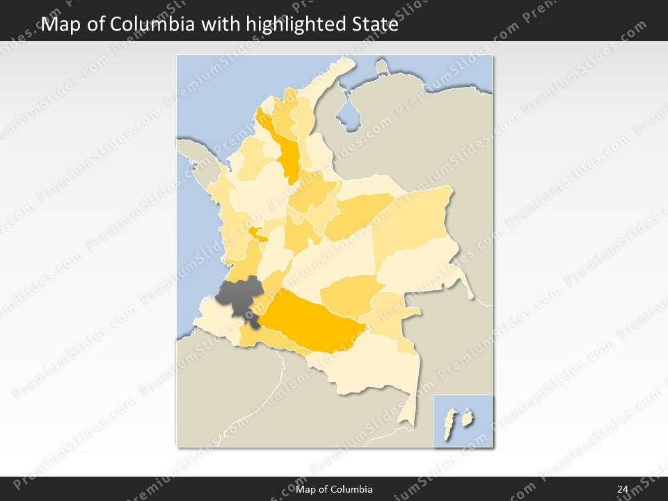 powerpoint map columbia