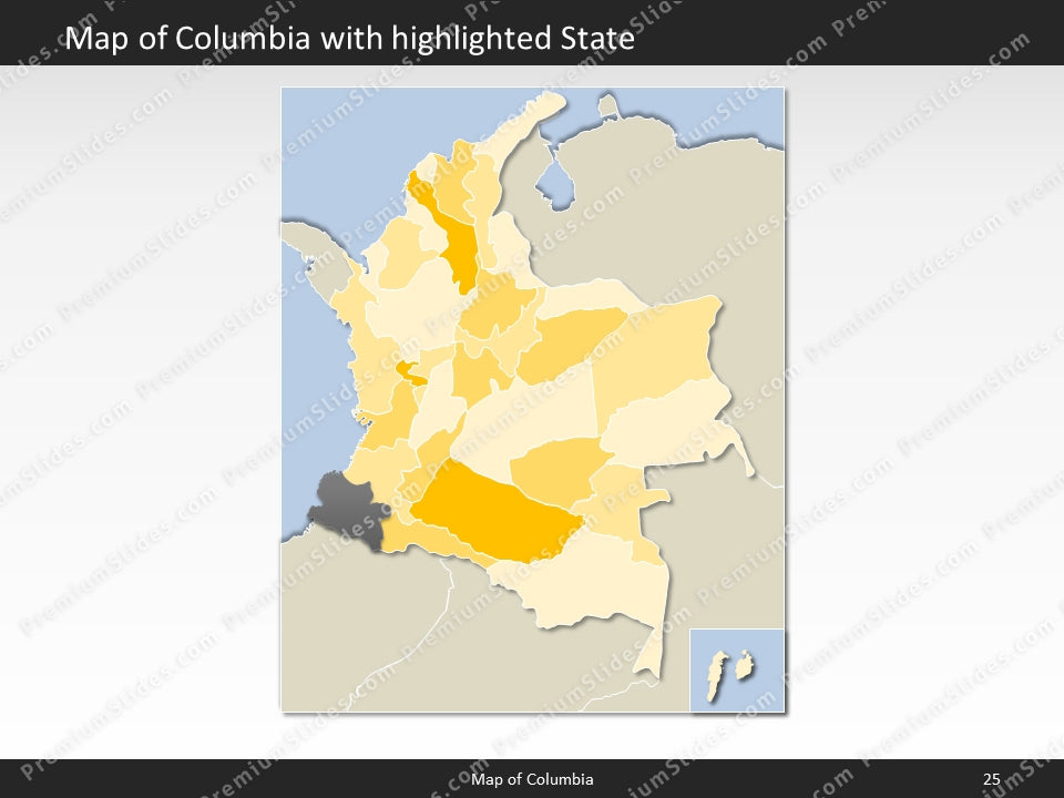 powerpoint map columbia