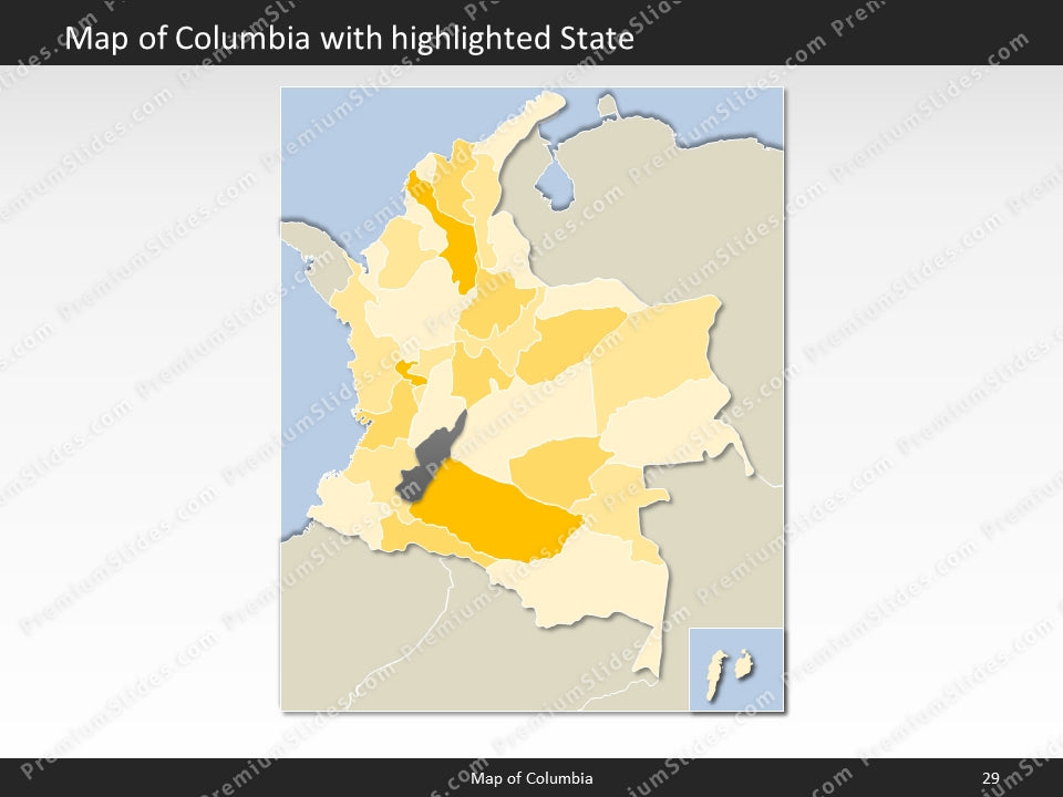 powerpoint map columbia