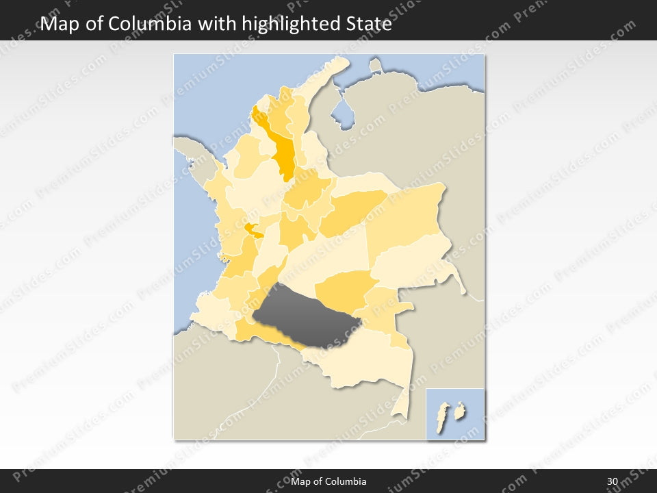 powerpoint map columbia