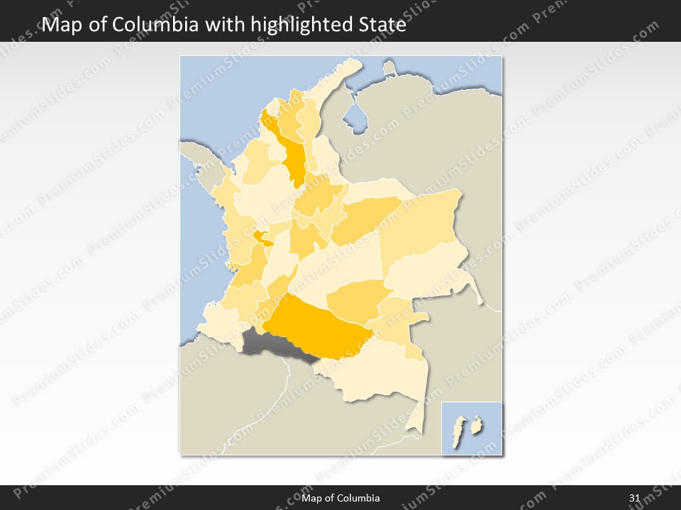 powerpoint map columbia