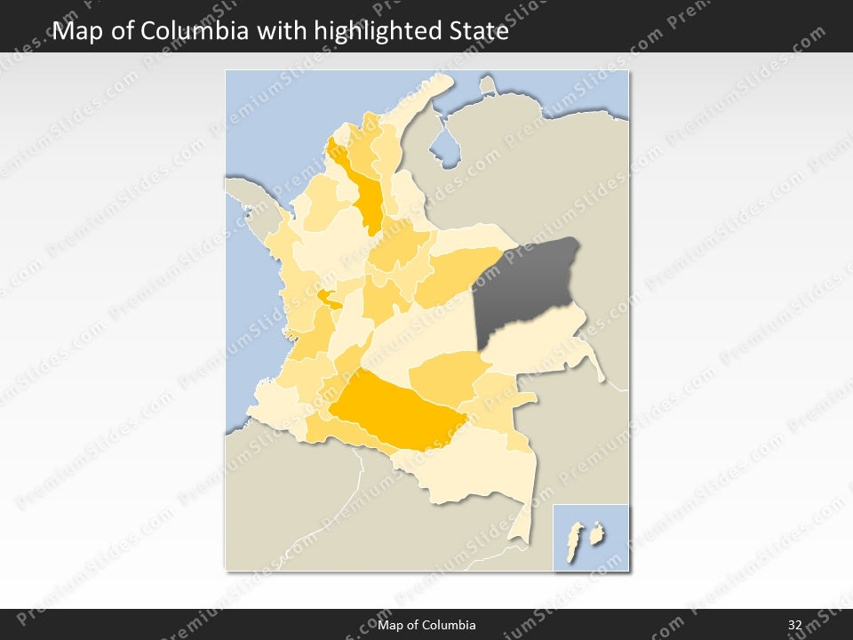 powerpoint map columbia