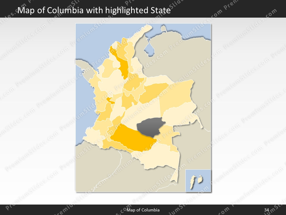 powerpoint map columbia