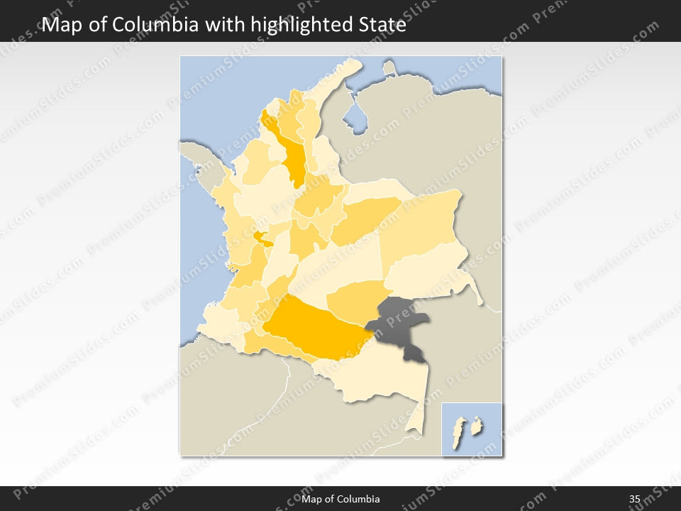 powerpoint map columbia