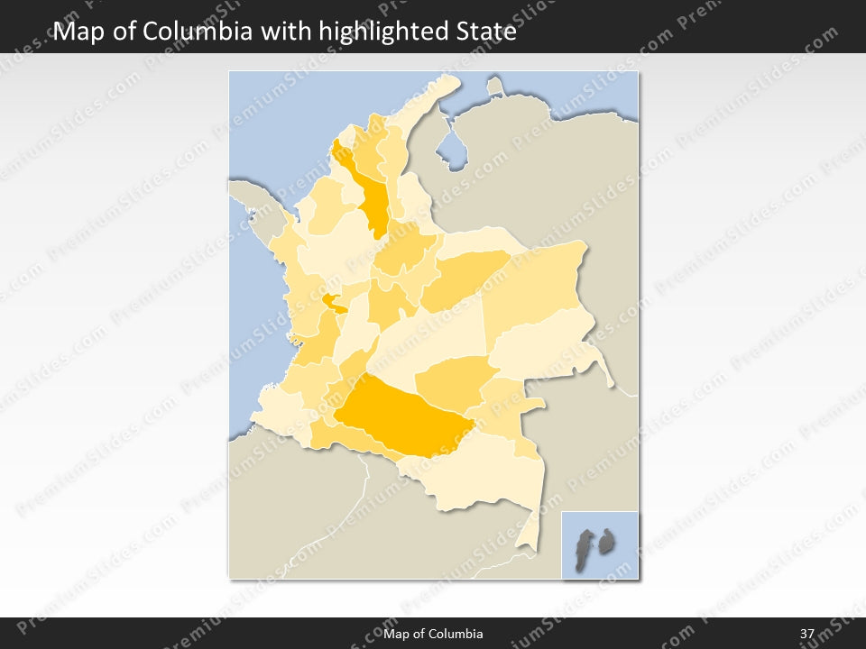 powerpoint map columbia