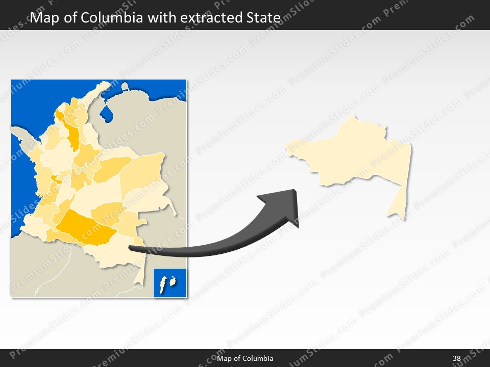 powerpoint map columbia