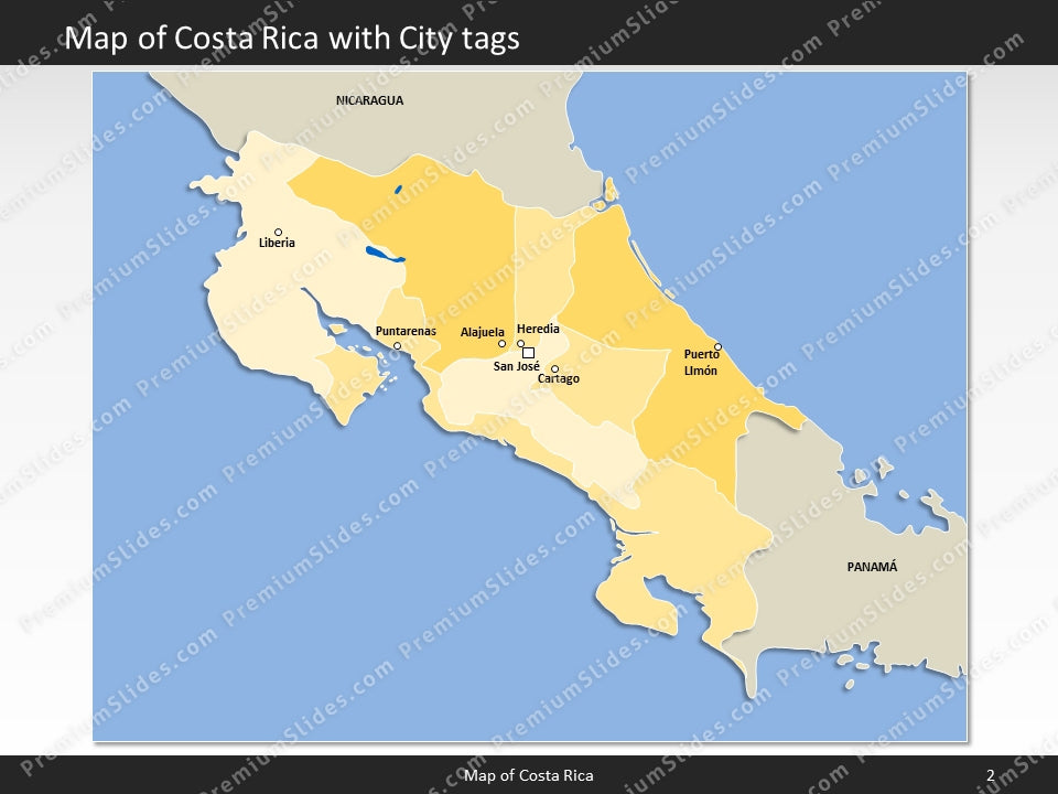 powerpoint map costa rica