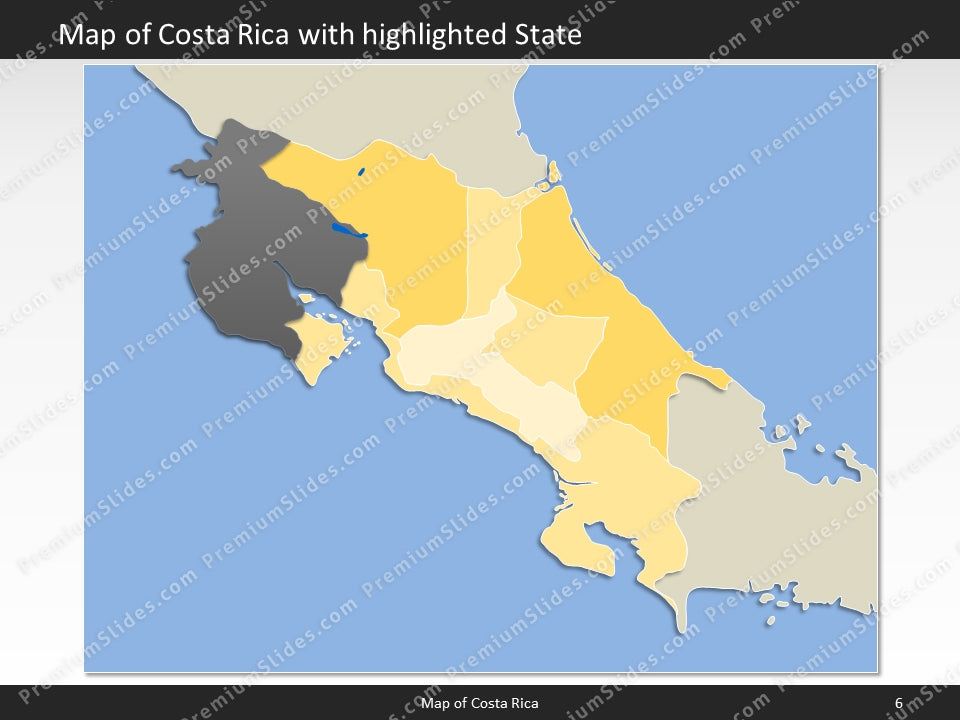 powerpoint map costa rica