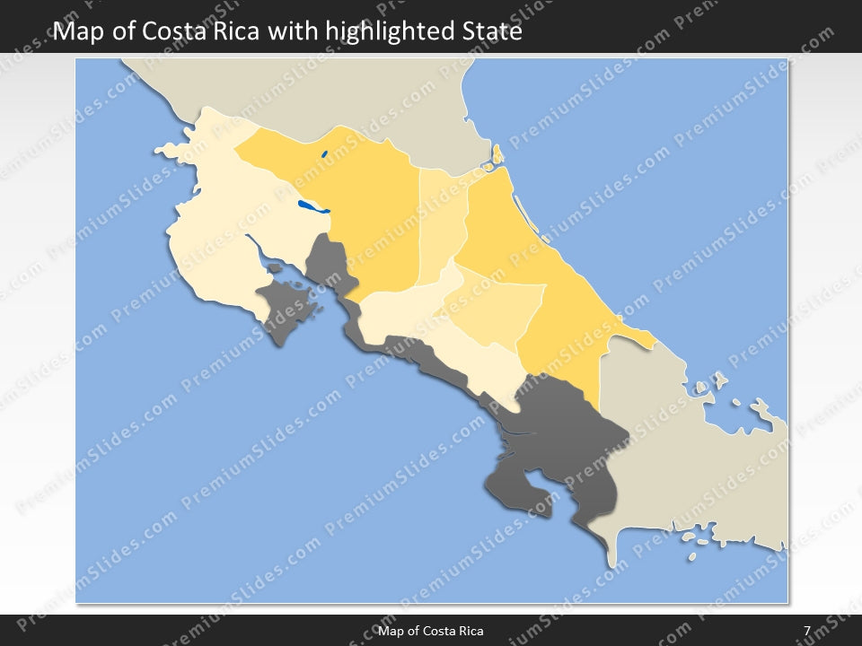 powerpoint map costa rica